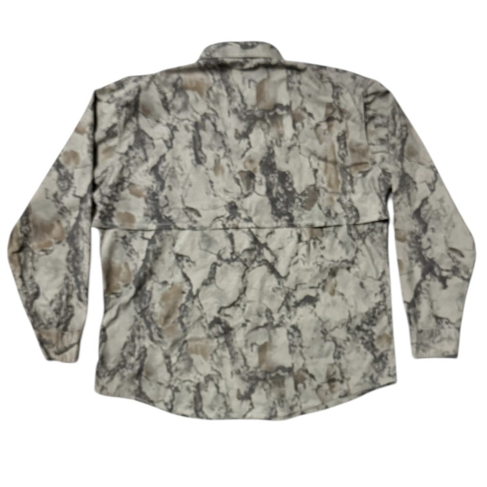 Woolrich Outdoor Guide Long Sleeve Shirt Men's Large Natural Gear Camo Vented - Picture 8 of 12
